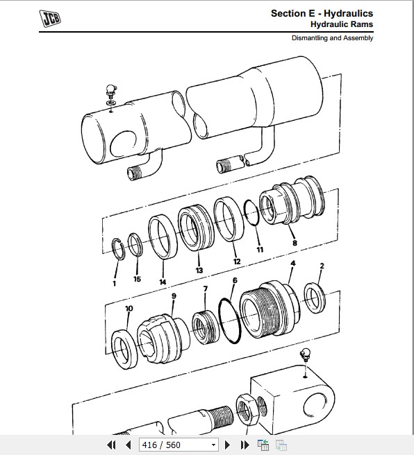 JCB Forklift Rough Terrain RTFL 926 930 940, B Sevice Manual