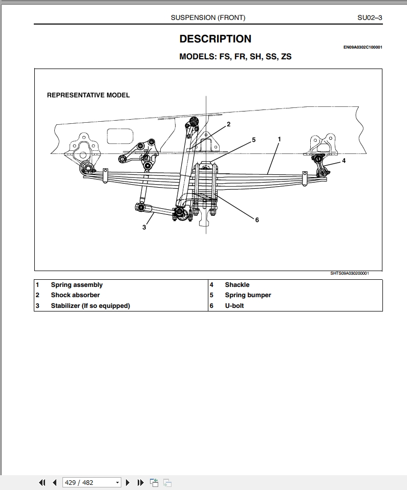 Hino Transmission Steering 700 Brake Direccion Suspension Manual