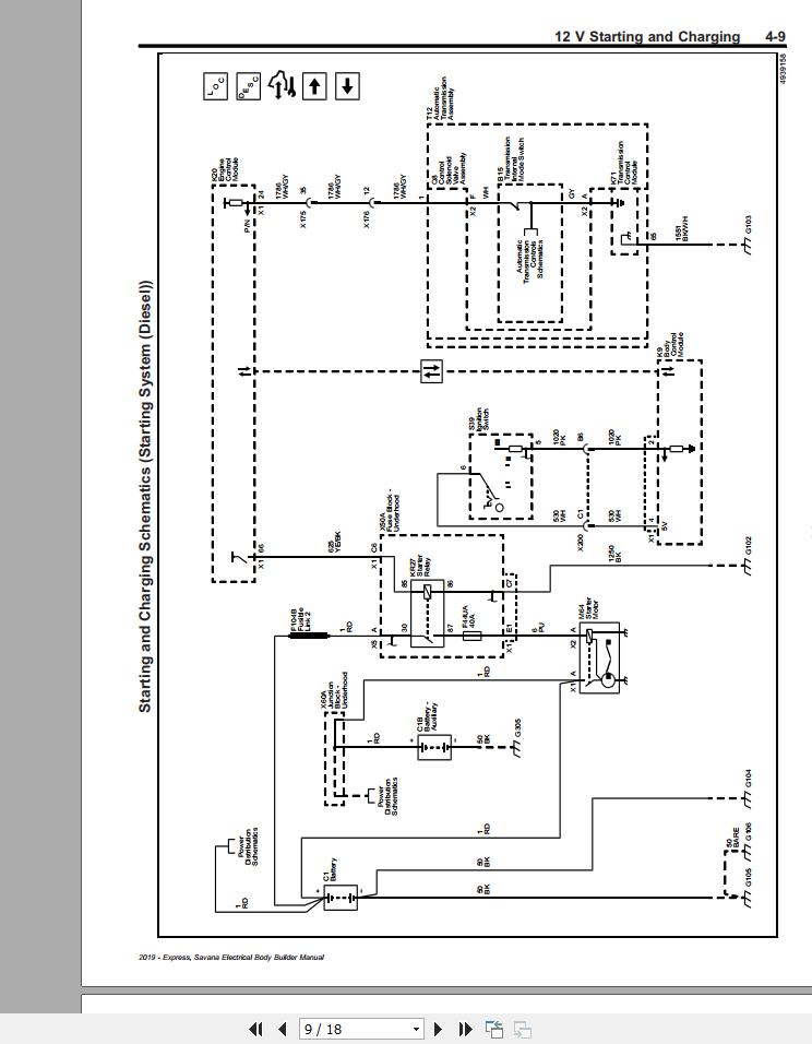 Chevrolet Express Gmc Savana 2019 Electrical Body Builder Manual