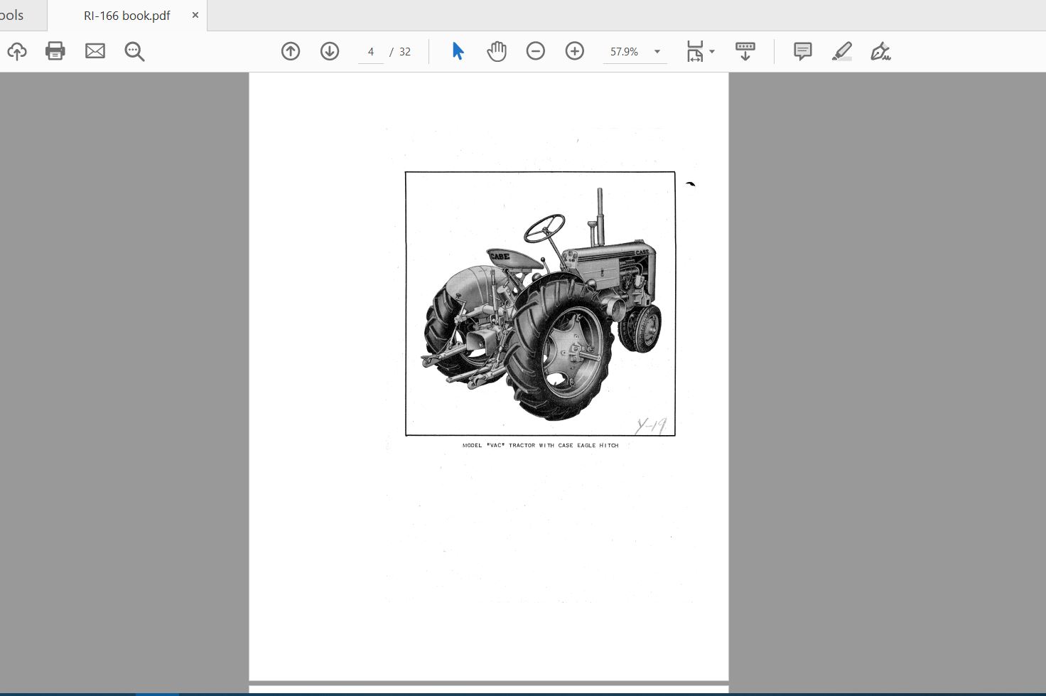 Case IH Tractor Rear Mounted Implements VAC and VC Operator's Manual_RI166