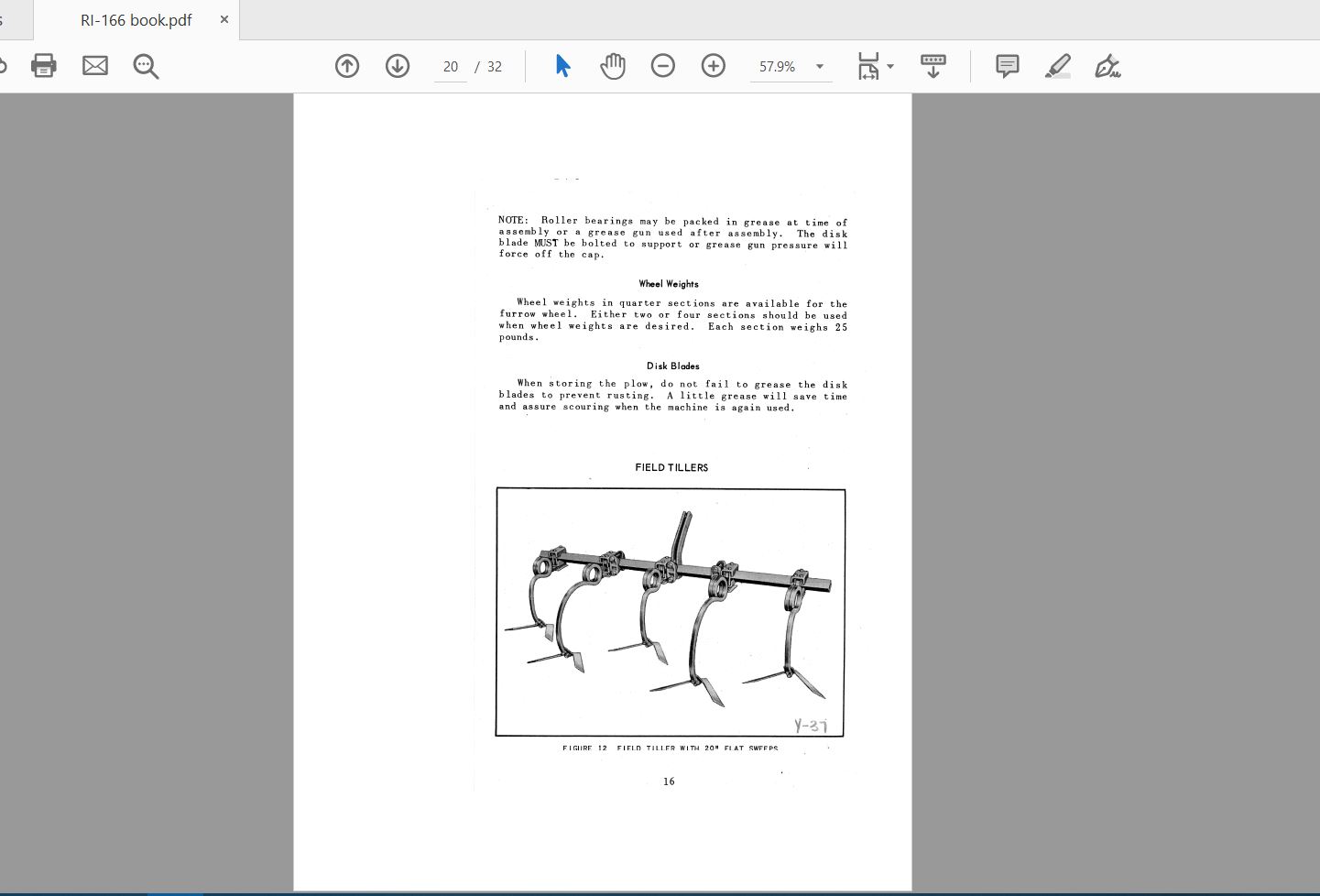 Case IH Tractor Rear Mounted Implements VAC and VC Operator's Manual_RI166