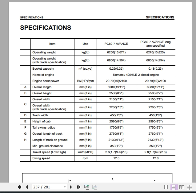 Komatsu Hydraulic Excavator PC607_59597 and up Operator & Maintenance