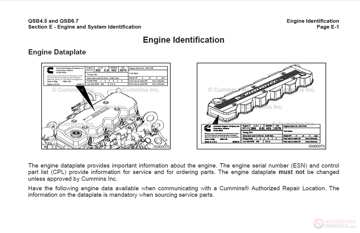 Cummins QSB4.5_and_QSB6.7 4915973 Engine Owners Manual