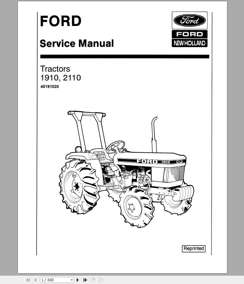 New Holland Tractor Manuals Free Download