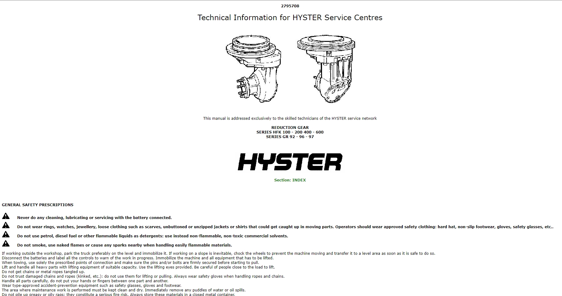 Hyster Forklift Class 2 Electric Motor Narrow Aisle Trucks A467 (C1_01