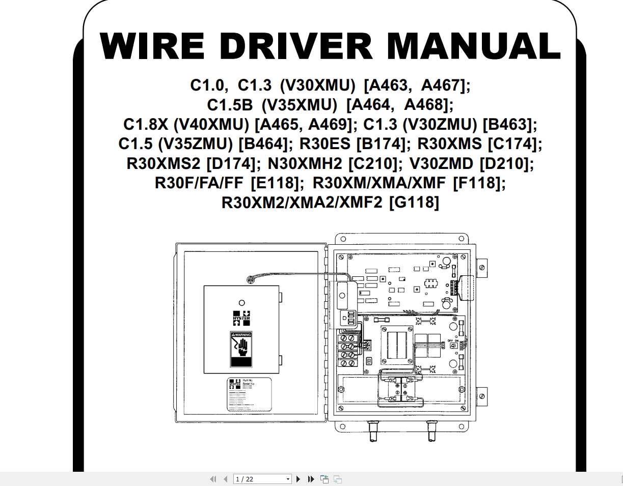 Hyster Forklift Class 2 Electric Motor Narrow Aisle Trucks B210 (N30AH