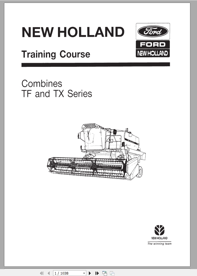 New Holland Ford Combine TF & TX Series Service Manual_6046400100_A4