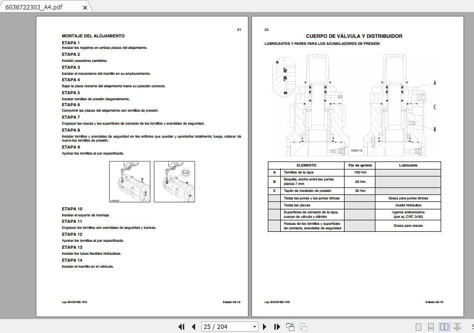 CASE CB Series Hydraulic Hammers Service Manual