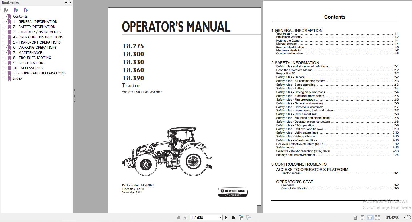 New Holland T4.55 T4.75 PowerStarTractor 47772169 Service Manual