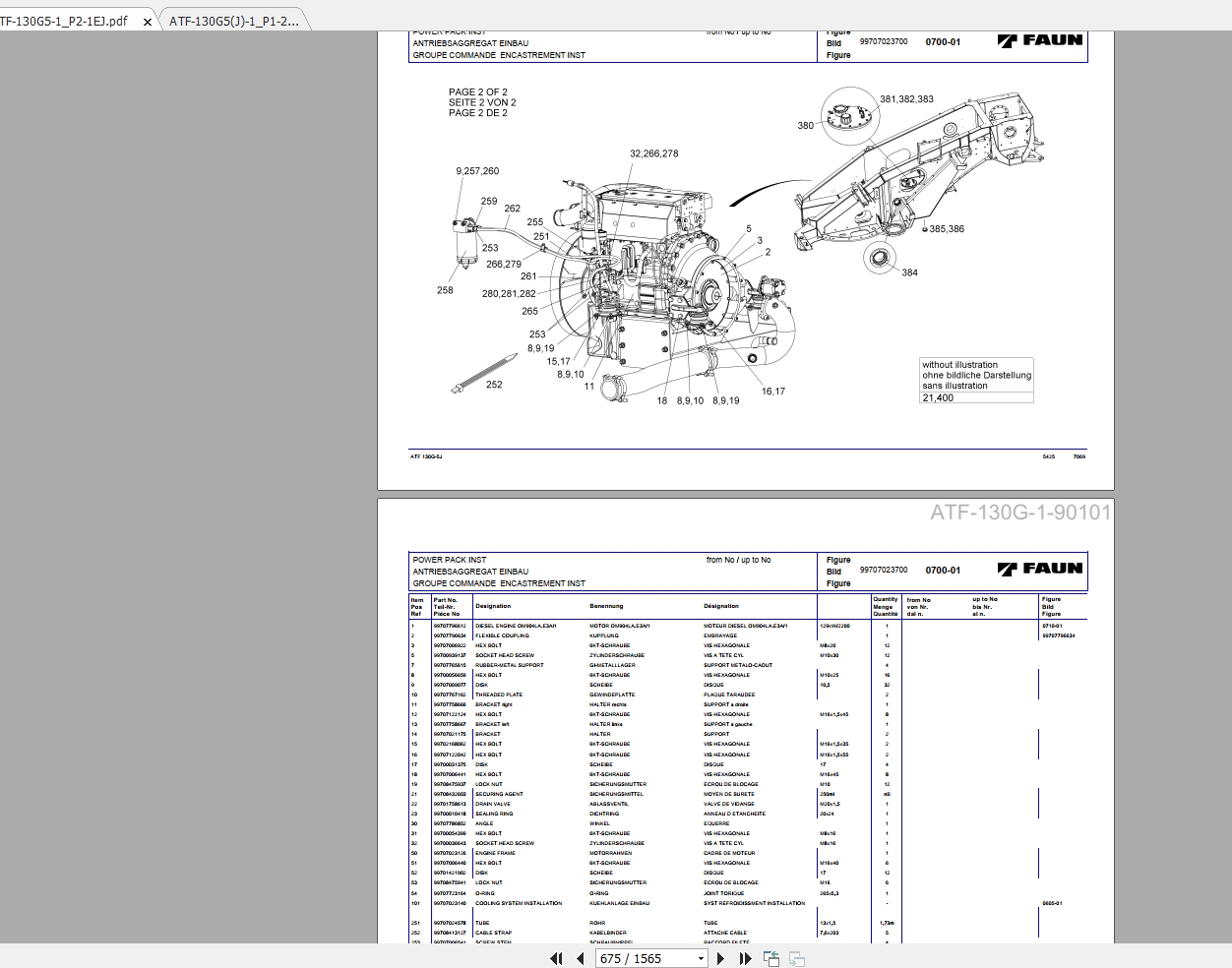 Tadano Mobile Crane ATF 130G5J_P21EJ Spare Parts Catalog_GC5117