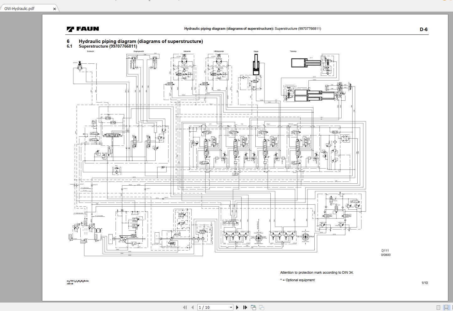 Tadano Mobile Crane ATF 453E Hydraulic & Circuit Diagrams