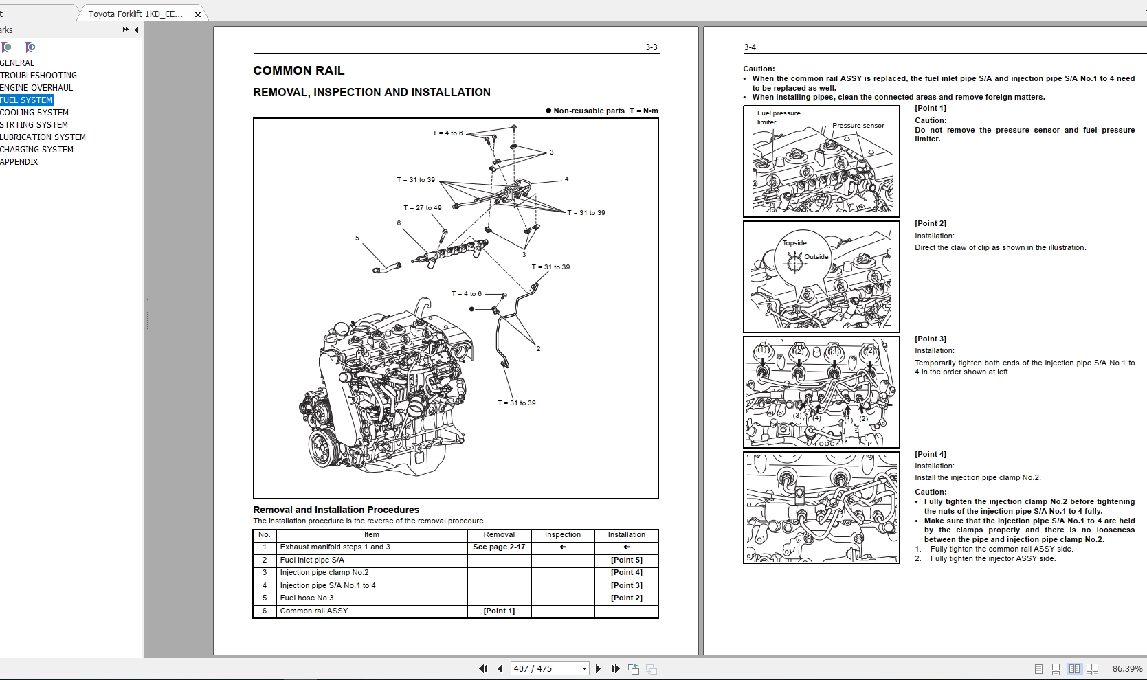 Toyota Forklift 1KD_CE302 Diesel Engine Repair Manual