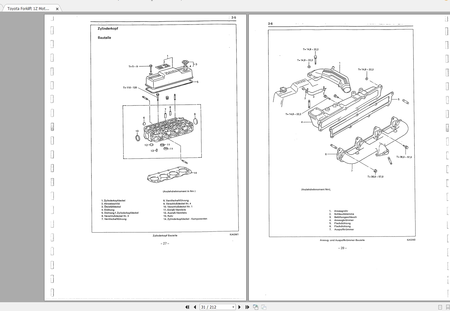 Toyota Forklift 1Z Motors Repair Manual_DE - Homepage - The Biggest