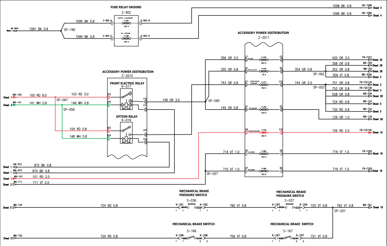 Case Alpha Series Skid Steer Loader SR130 SR160 Electric Schematic