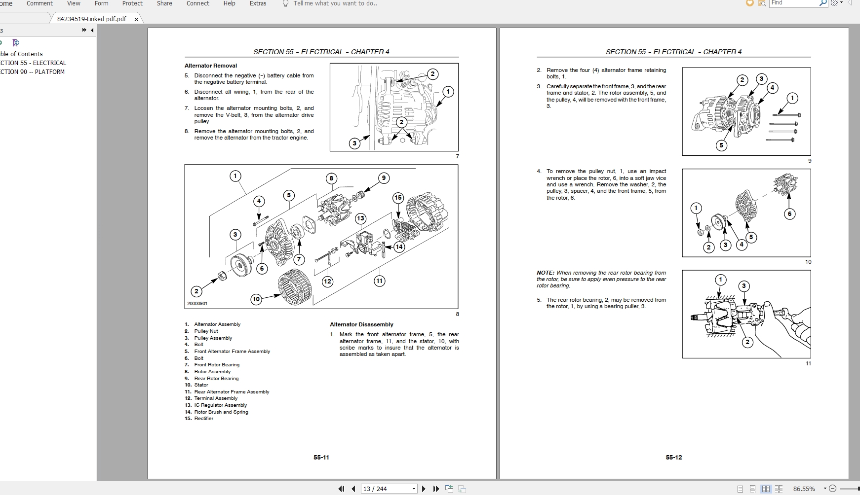 Case IH Farmall 40 45 50 Tractors With Cab and CVT Transmission Service