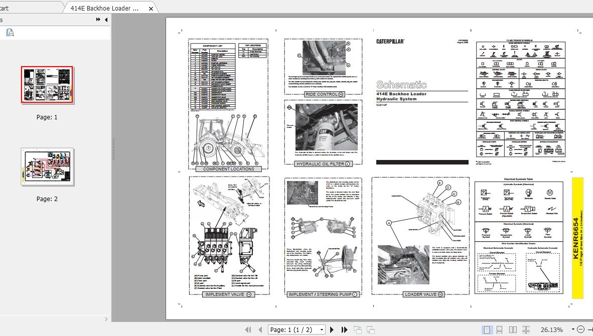 Caterpillar Schematics Hydraulic & Electrical Systems 4.45GB DVD