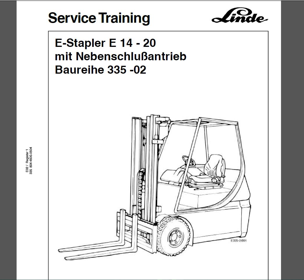 Linde Forklift Full Shop Manual DVD