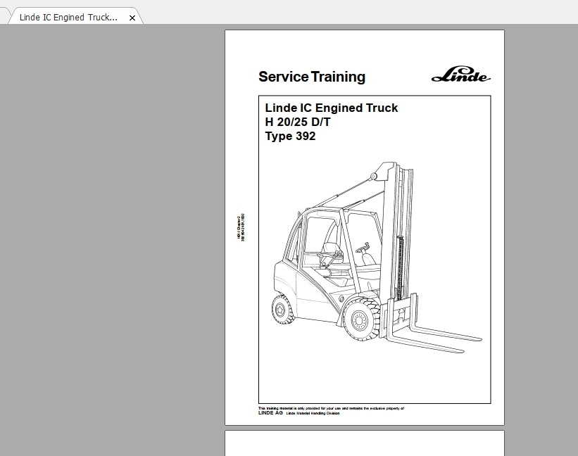 Linde Forklift Series 324_E16 Service Manuals - Homepage - The Biggest