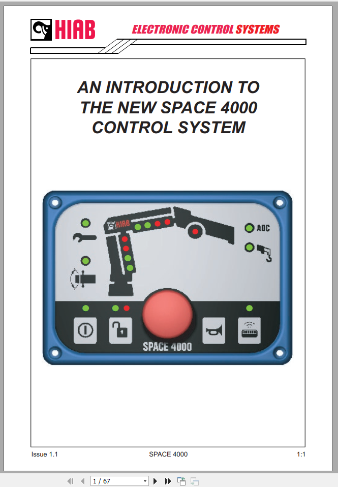 Hiab Crane Service Maintenance Manual, Hydraulic Diagrams, Spare Parts