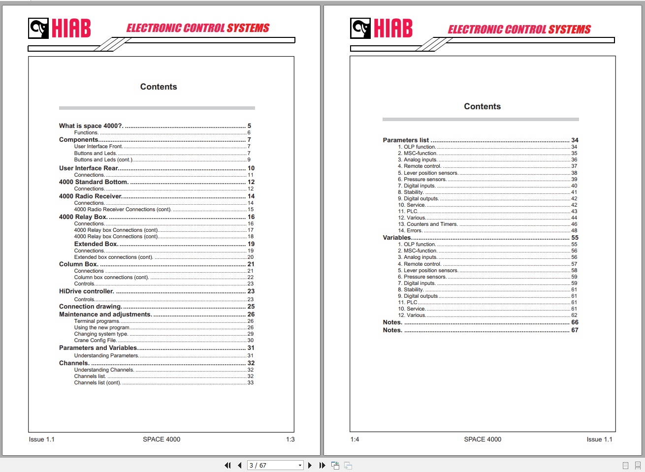 HIAB SPACE 4000 Electronic Control Systems_EN