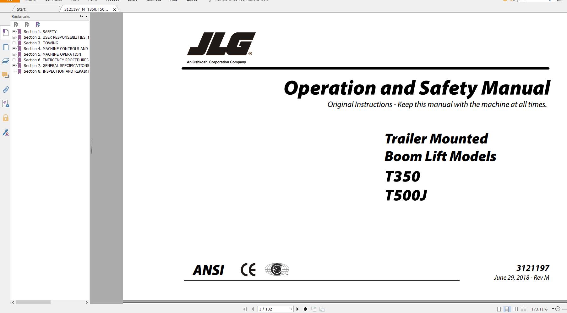 JLG Lift Operators Service and Part Manuals 2020 Full PDF 30GB