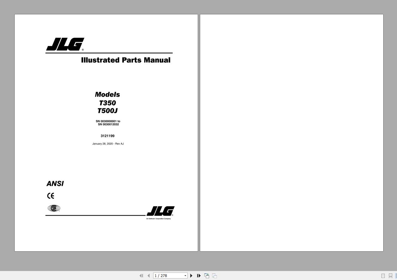 JLG Lift Operators Service and Part Manuals 2020 Full PDF 30GB