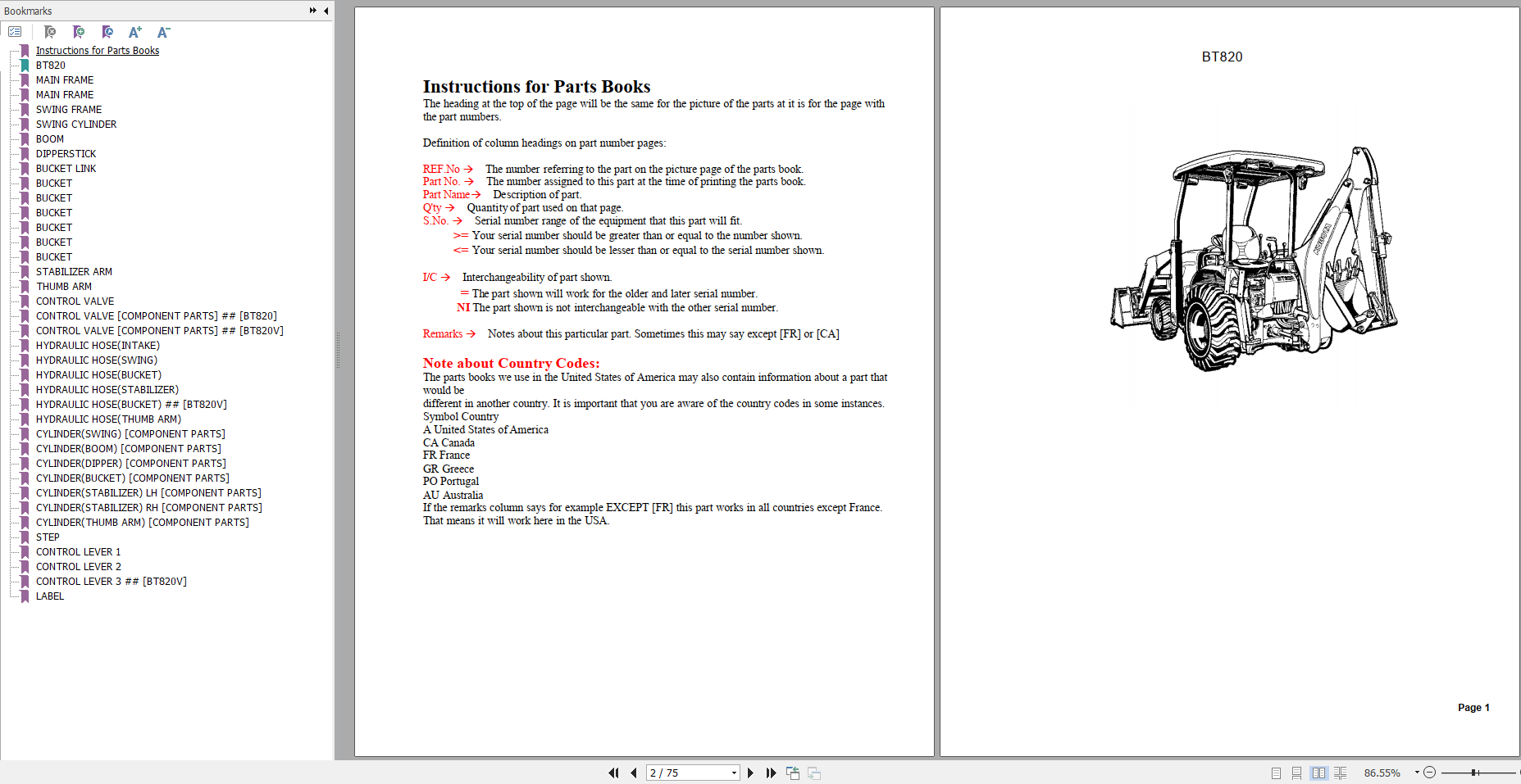 Kubota Backhoe Operator Manual & Part Manual_EN