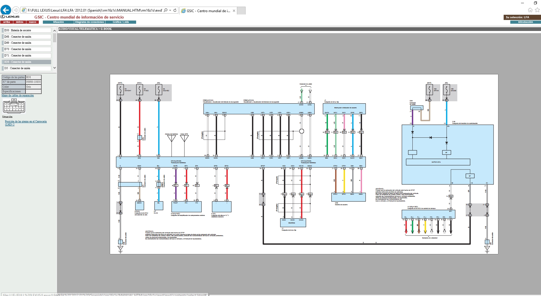 Wiring Diagram Lexus Lfa