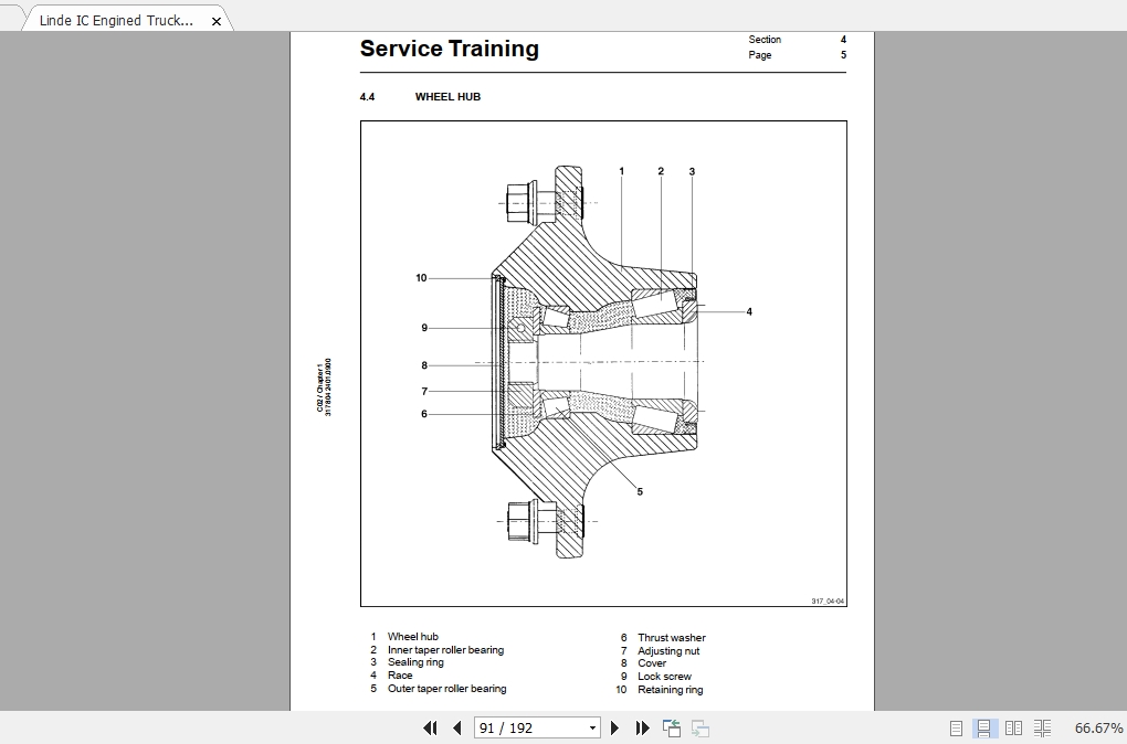 Linde Forklift Series 317_C 80_ST Service Manuals - Homepage - The