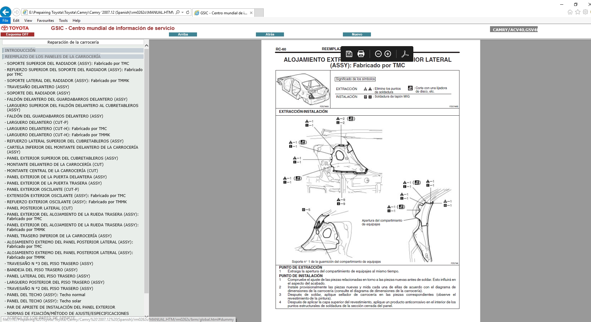 Toyota Camry [2007.12] Service Manual_ES