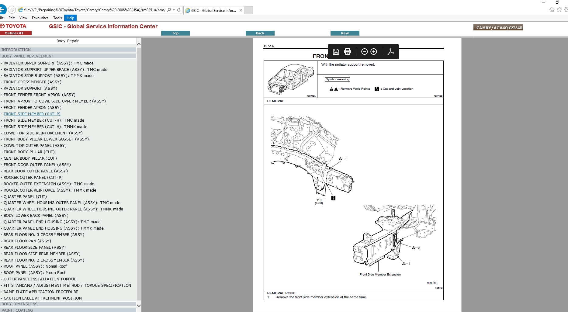 Toyota Camry LE 2006 Workshop Service Manual - Homepage - The Biggest