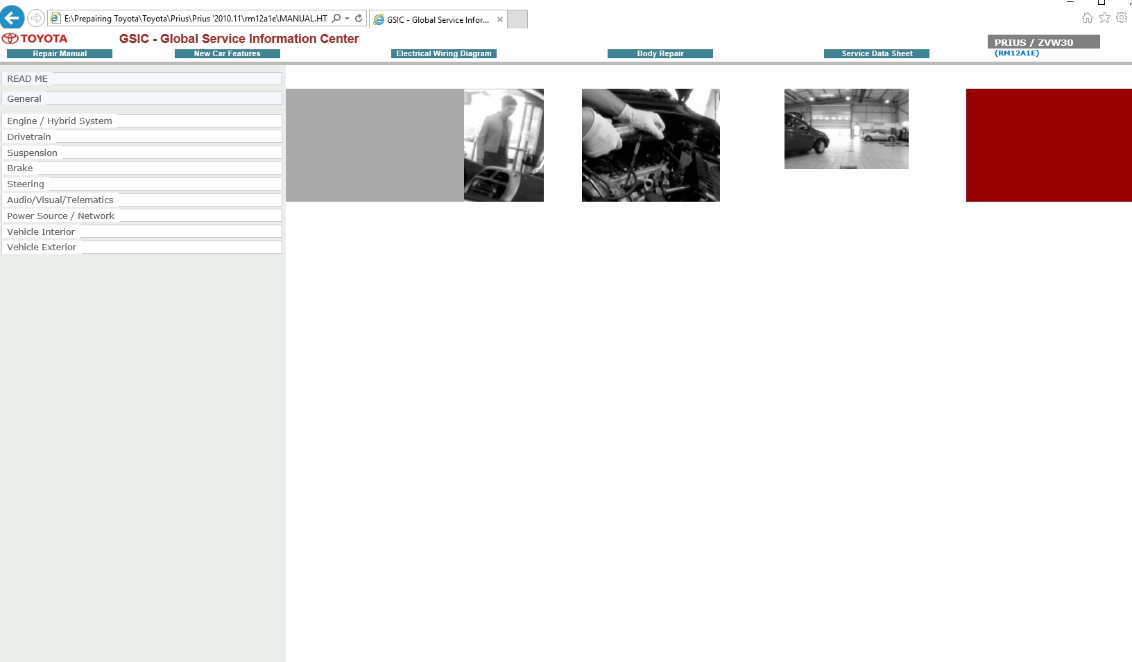 Toyota Prius [2010.11] Service Manual