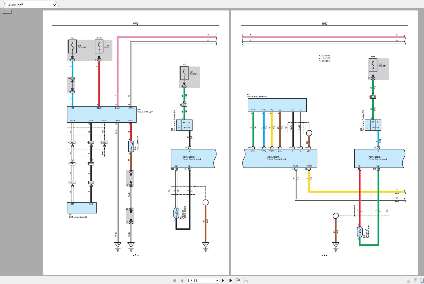 Toyota Tacoma [2007] Electrical Wiring Diagram - Homepage - The Biggest