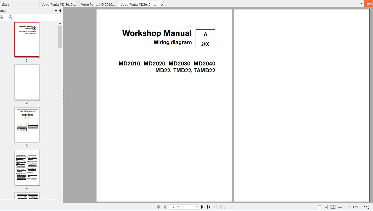 Volvo Penta MD2010-2040 Operator's & Workshop Manuals - Homepage - The