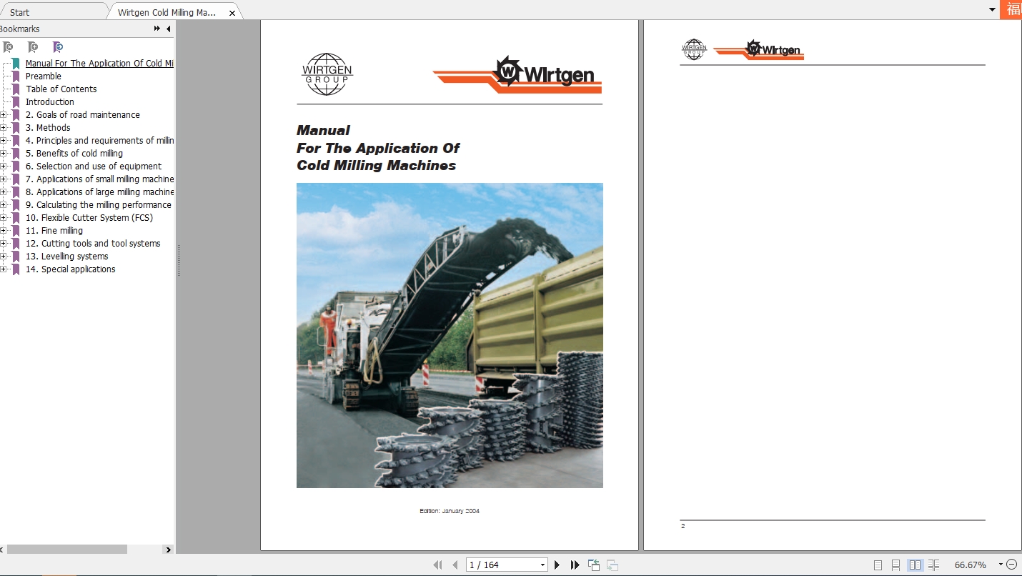 Wirtgen Cold Milling Machines Application Manual