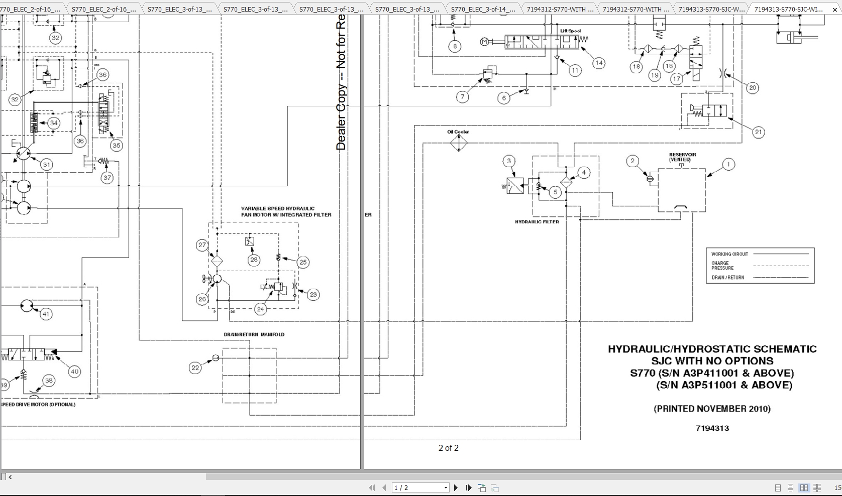 Bobcat Loader S770 Hydraulic & Electrical Schematic - Homepage - The