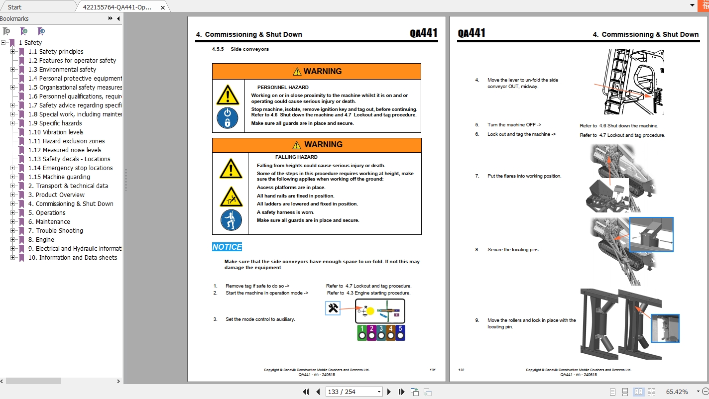 Sandvik Crusher QA441 Operators Manual