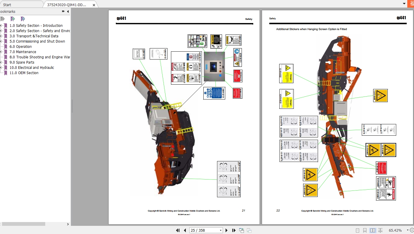 Sandvik Crusher QI441 Operators Manual