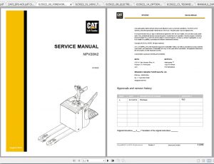 CAT NPV20N2 Lift Truck Service Manuals