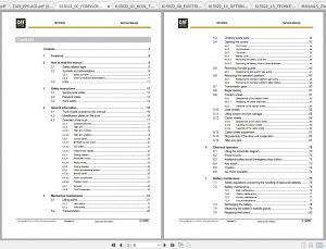 CAT NPV20N2 Lift Truck Service Manuals