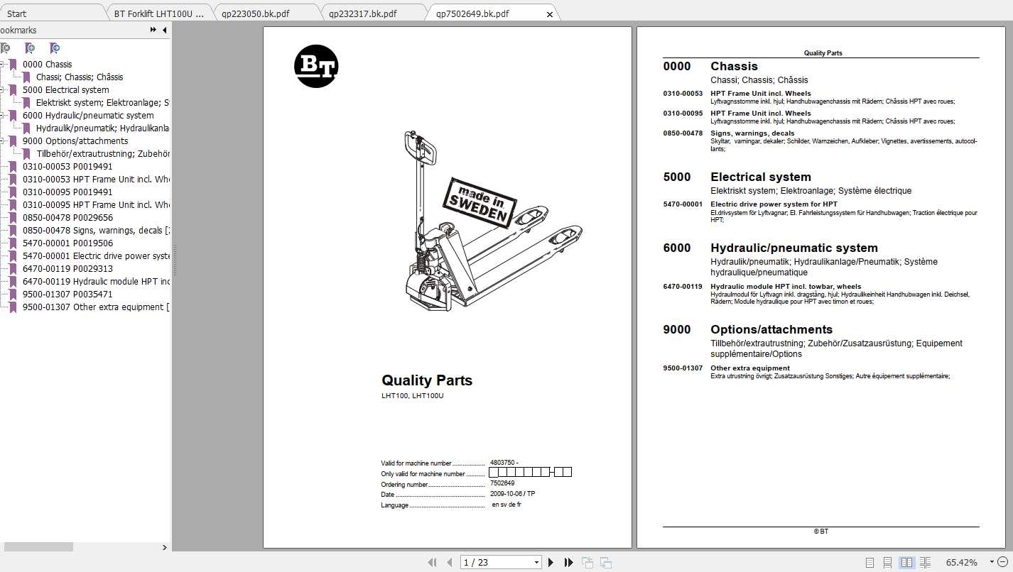 forklift service manual