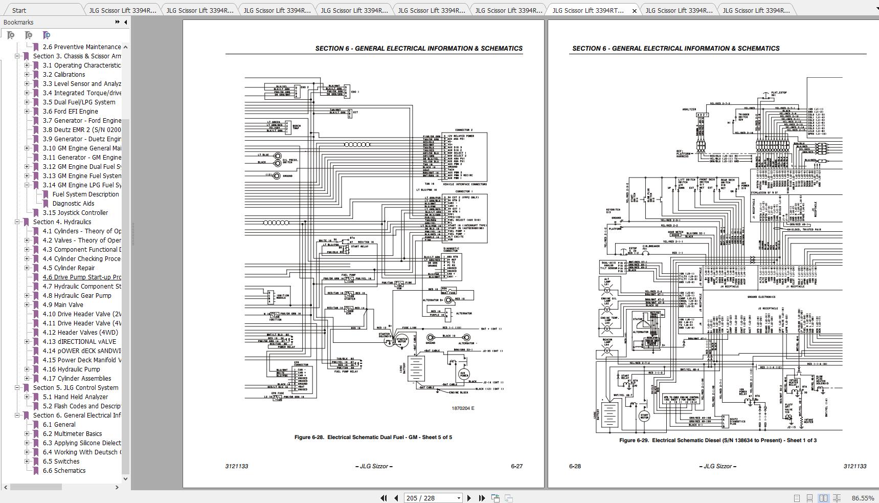 JLG Scissor Lift 3394RT 4394RT Operation, Service & Parts Manuals