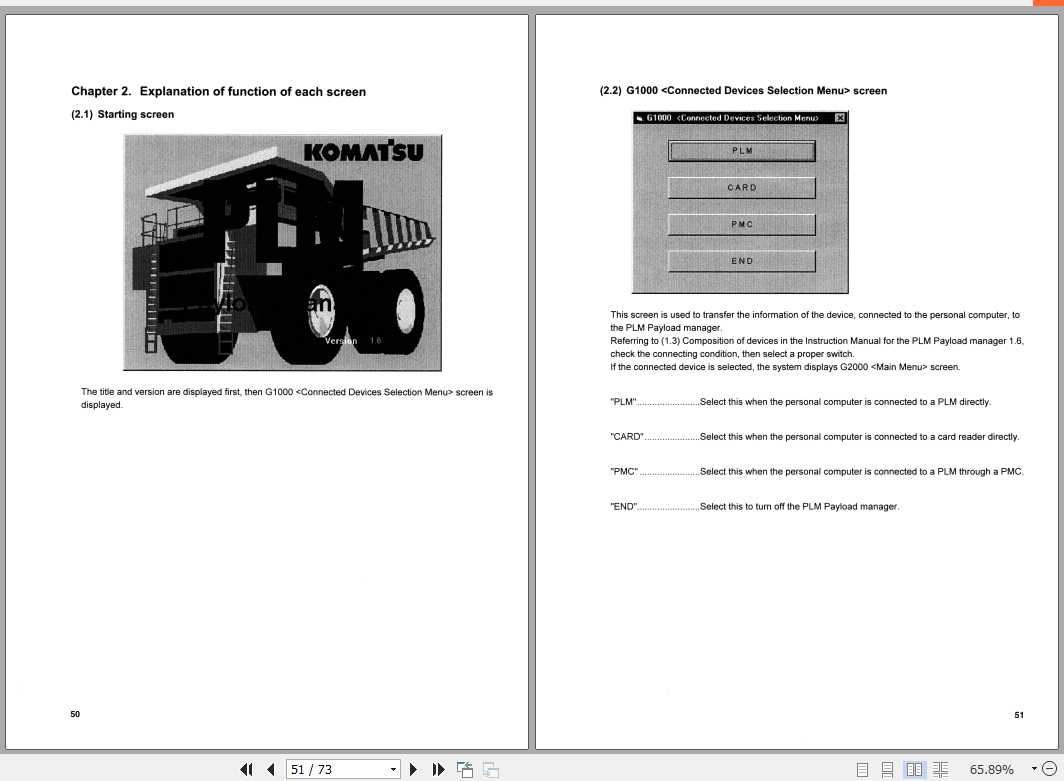 Komatsu Mining Rigid Dump Trucks Payload Manager Operation and