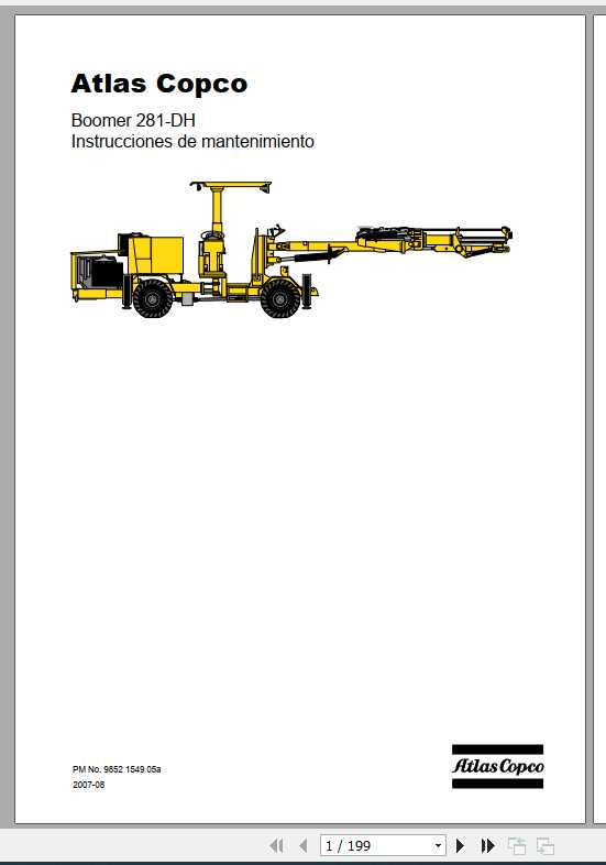 Atlas Copco Boomer 281DH Maintenance Instruction_ES