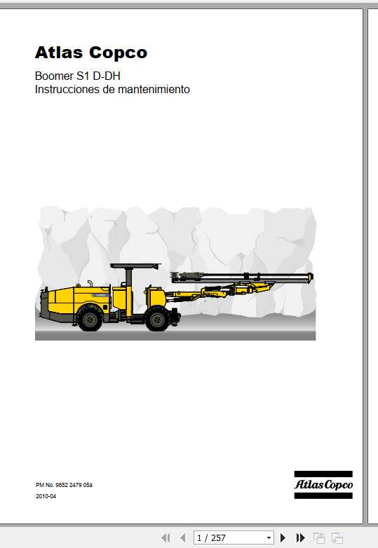Atlas Copco Boomer S1 DDH Maintenance Instruction_ES