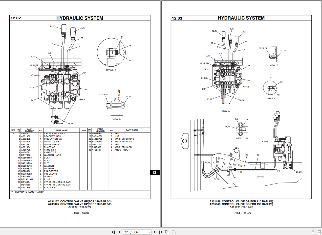 Doosan Forklift D3545S2_SN_K6K7 Parts Book_EN