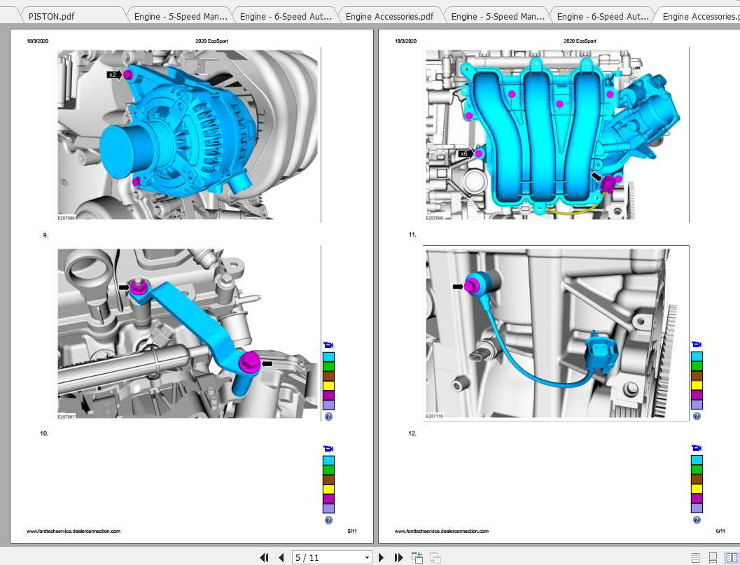 Ford EcoSport Engine1.5L Duratec (90kW120PS) I3 Repair Manual