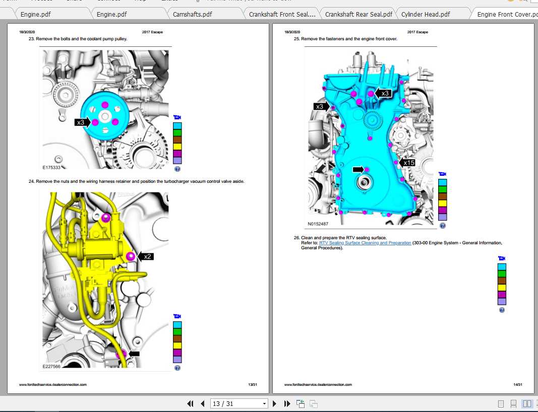 Ford EcoSport Engine-2.0L EcoBoost (177kW-240PS) – MI4 Repair Manual