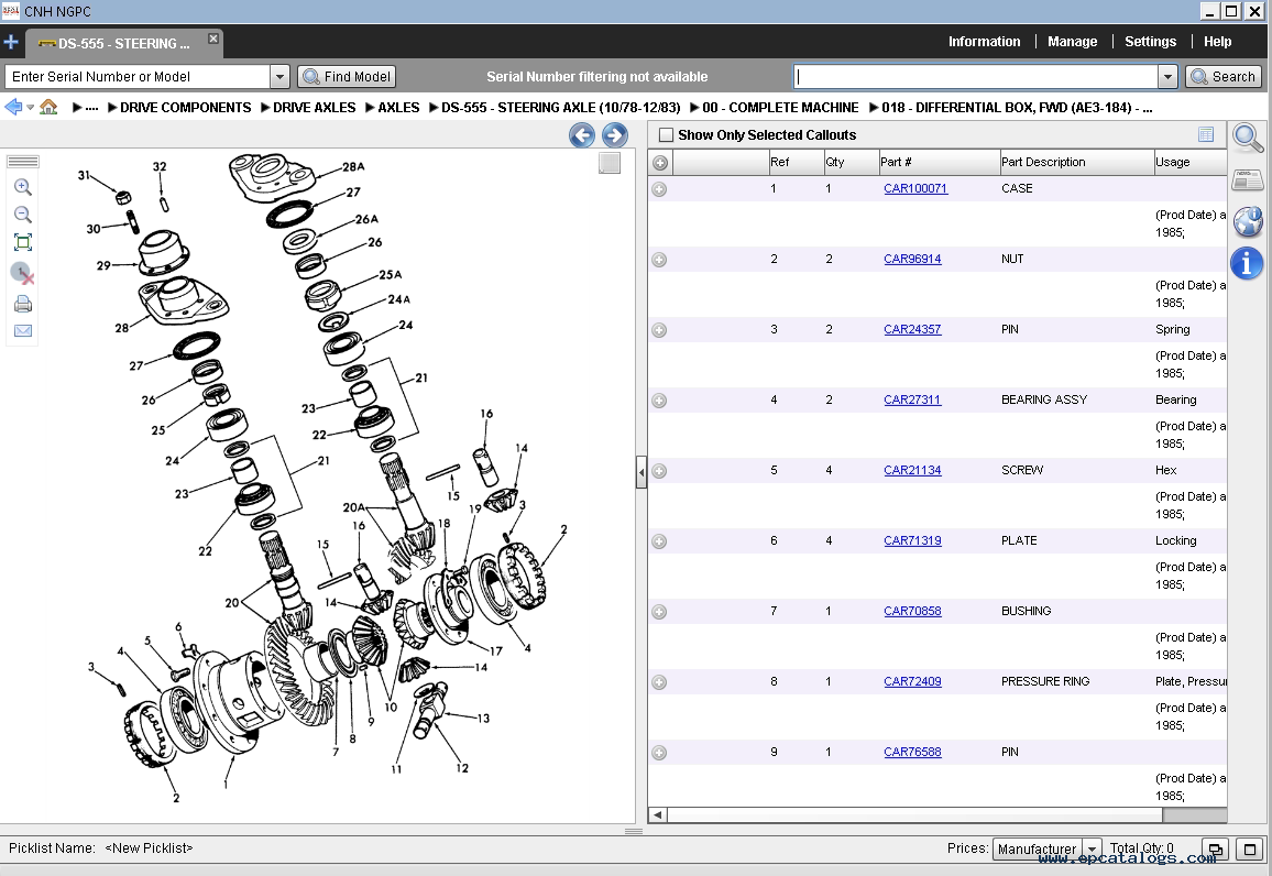 New Holland EPC CE North America CNH NGPC [11.2018] OFFLINE Next