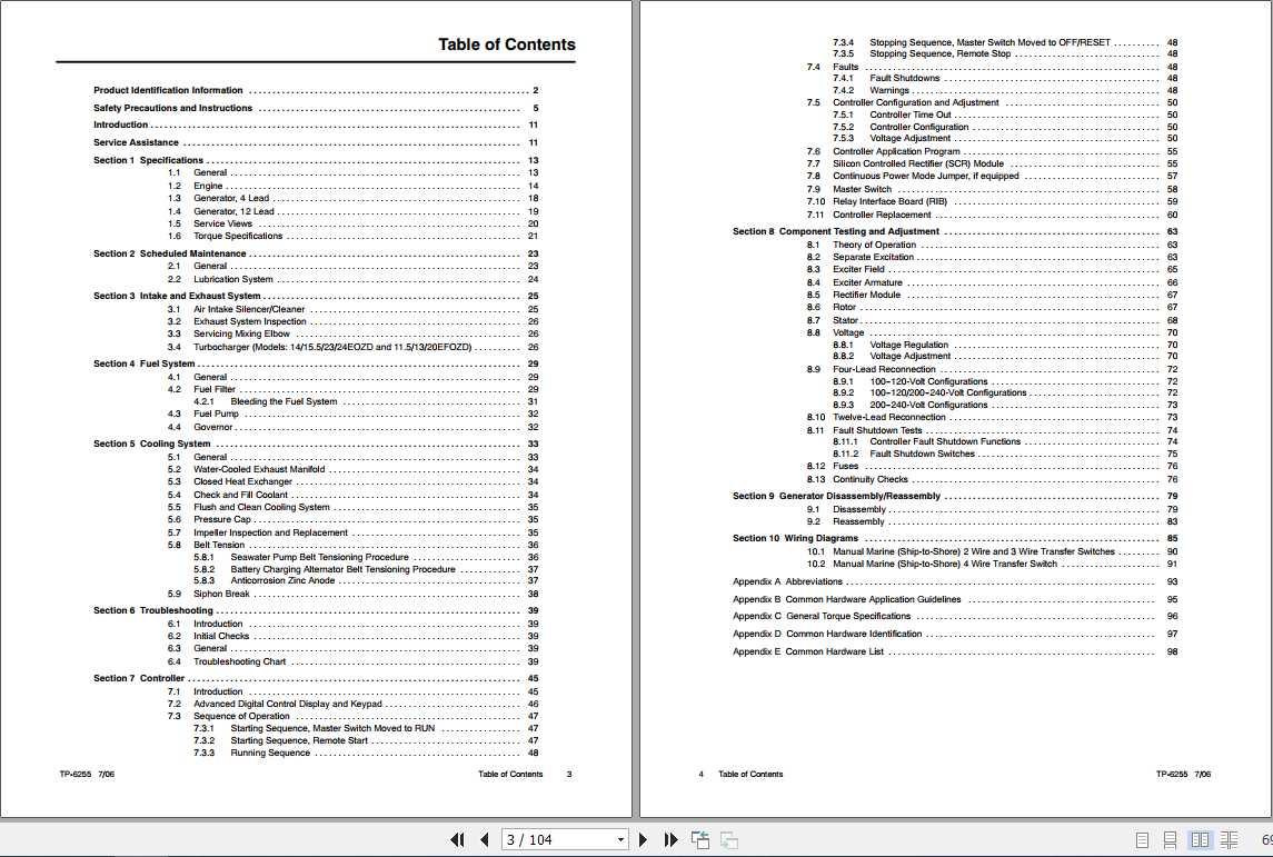KOHLER Marine Engine 832EOZD 6.527EFOZD Service Manual